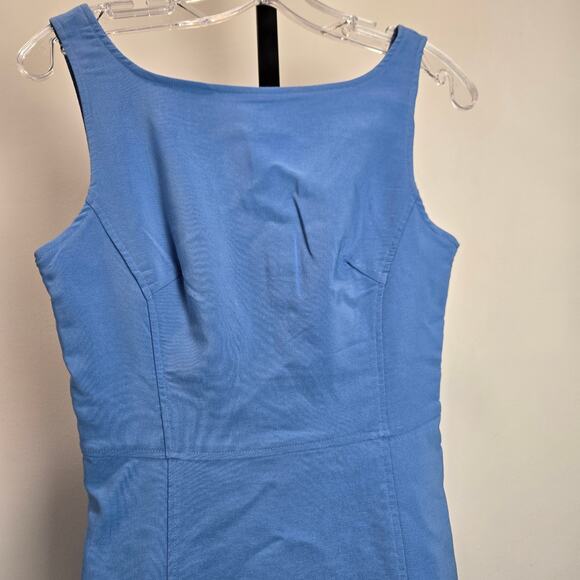 Vintage Express Stretch Sheath Dress Blue 90s Y2K Blue Juniors 5/6 - Picture 2 of 7